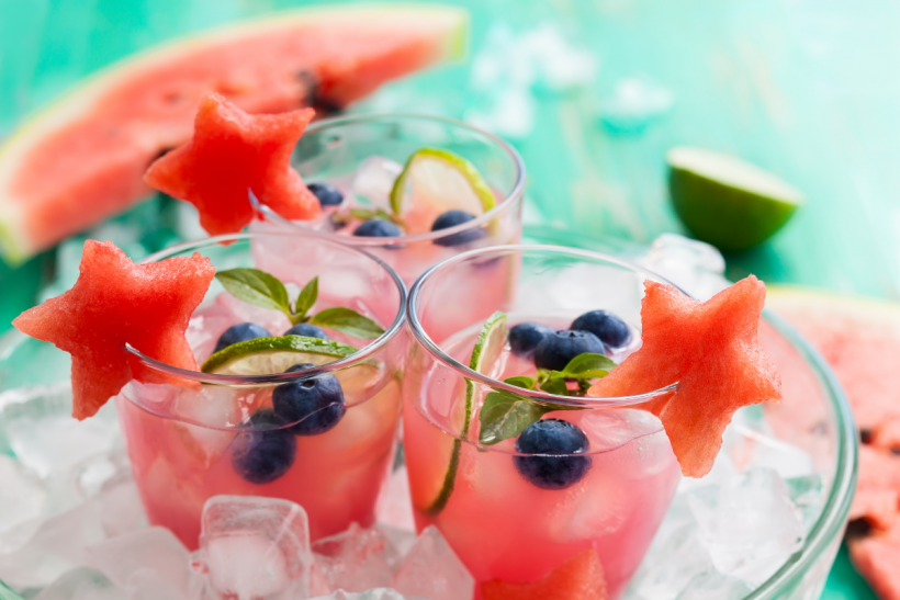 The humble watermelon has become the subject of many a mocktail. 