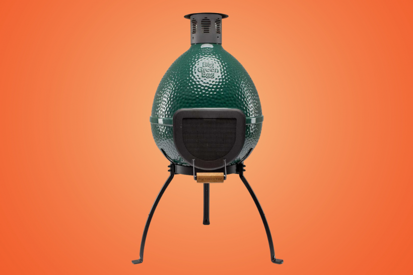 Big Green Egg's reissued Chiminea grill. 