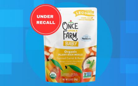 Once Upon A Farm’s organic plant-rich baby food meals in curried carrot 