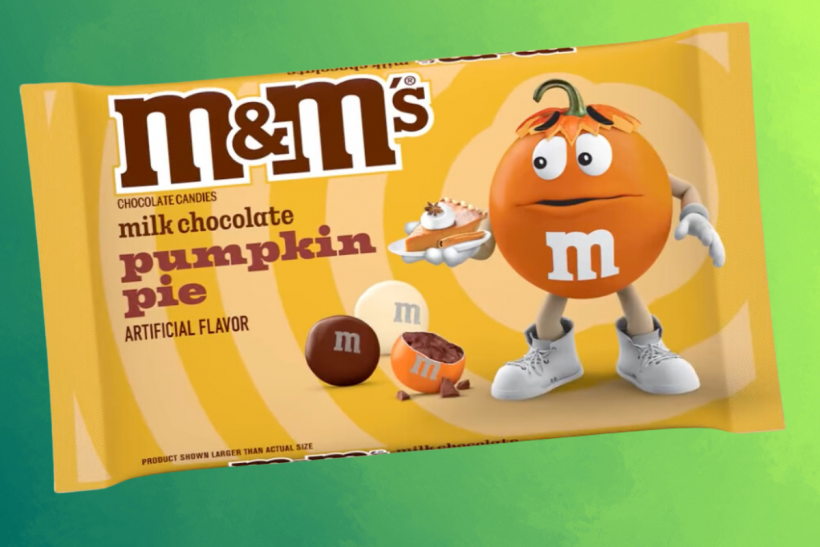 M&M Milk Chocolate Pumpkin Pie.