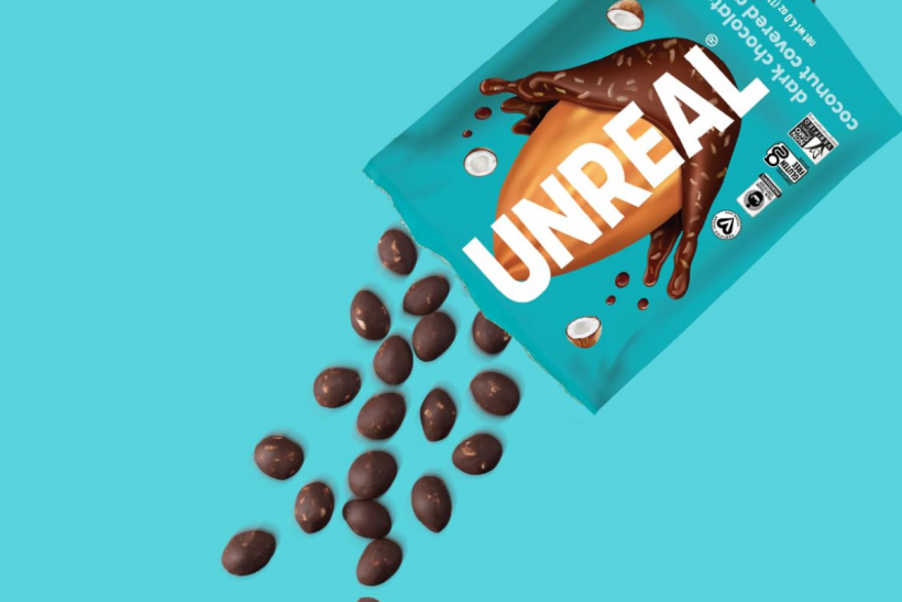 Unreal Dark Chocolate Covered Almonds.