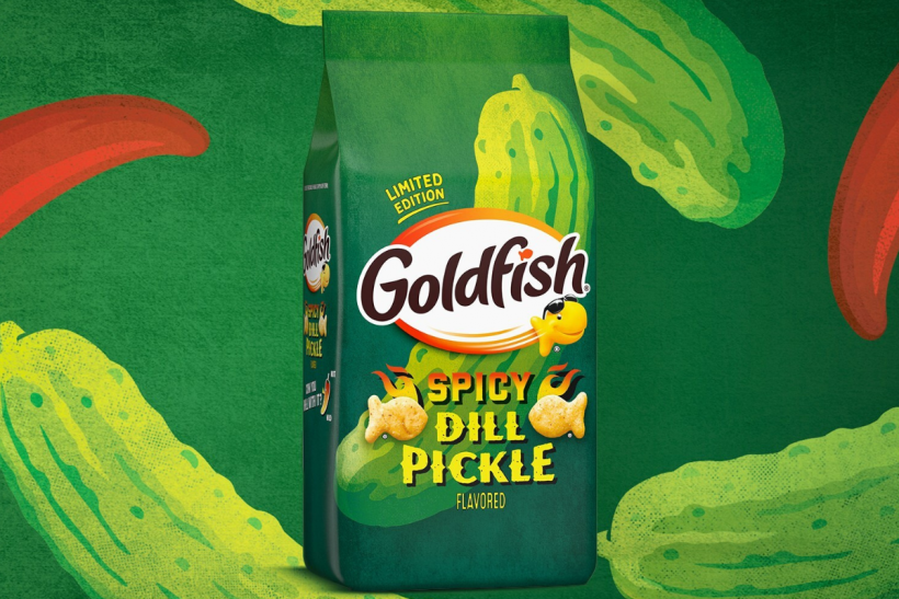 Goldfish Spicy Dill Pickle.