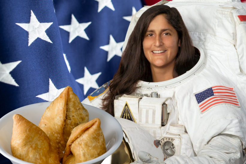 Sunita Williams brought samosas to space.
