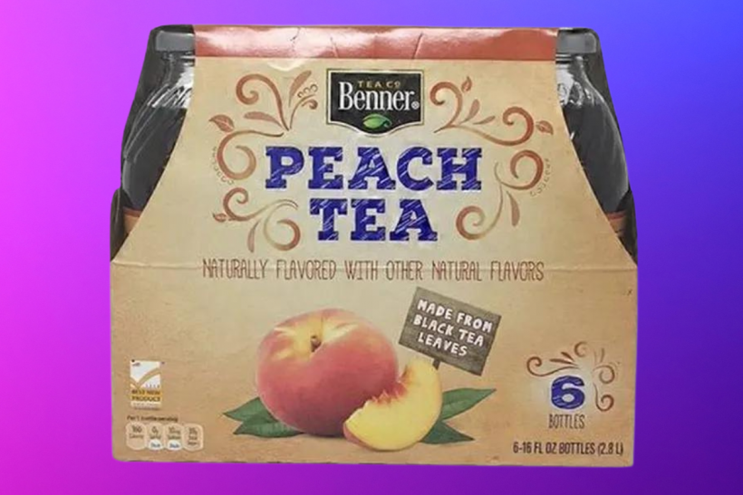 Benner Tea Co Peach Iced Tea.