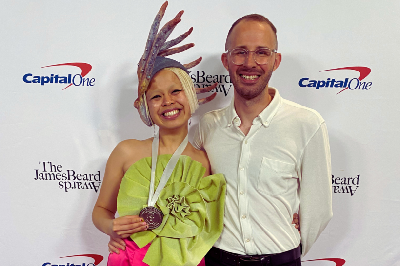 Abi Balingit, winner of the 2024 James Beard Emerging Voice Award in Books, and Jason Dessalet.