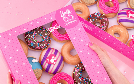 Krispy Kreme Celebrates Barbie's 65th Anniversary With Pink Donuts