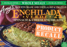 Recalled Amy's Enchiladas Verdes
