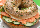 A bagel stuffed with healthy ingredients can still be satisfying while being better for you.